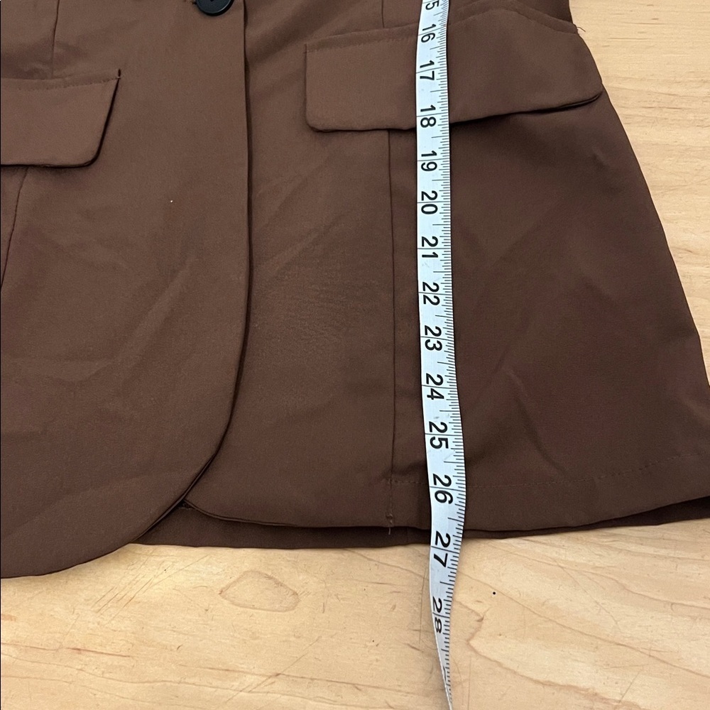 SHEIN Chocolate Brown Women's Blazer - Picture 4 of 6
